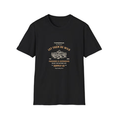 Let Them Be Wild Unisex Softstyle Girls T-Shirt - Freedom is Expensive, Perfect for Nature Lovers & Adventurers