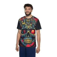Men's Graphic Sports Premium Jersey - Skull Design for Athletes and Casual Wear