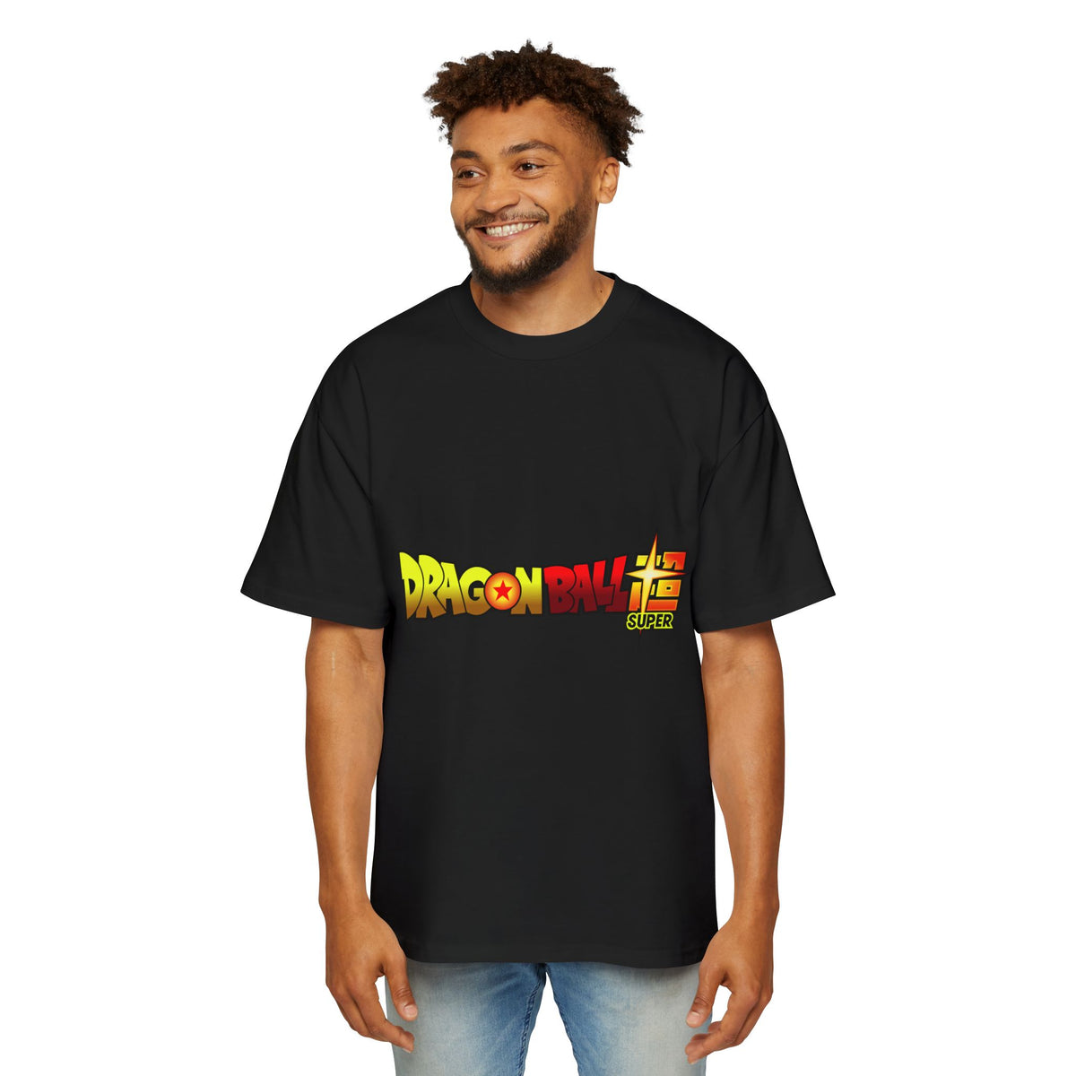 Dragon Ball Super Men's Heavy Oversized Tee - Casual Anime Shirt