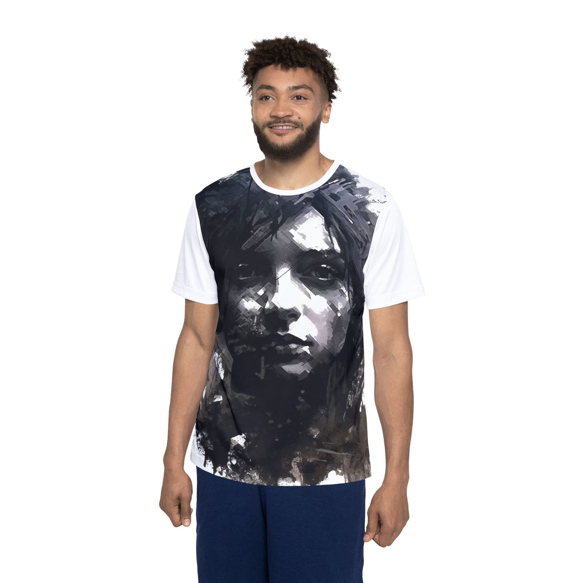 Artistic Men's Sports Premium Jersey - Unique Graphic Tees for Athletes and Fans