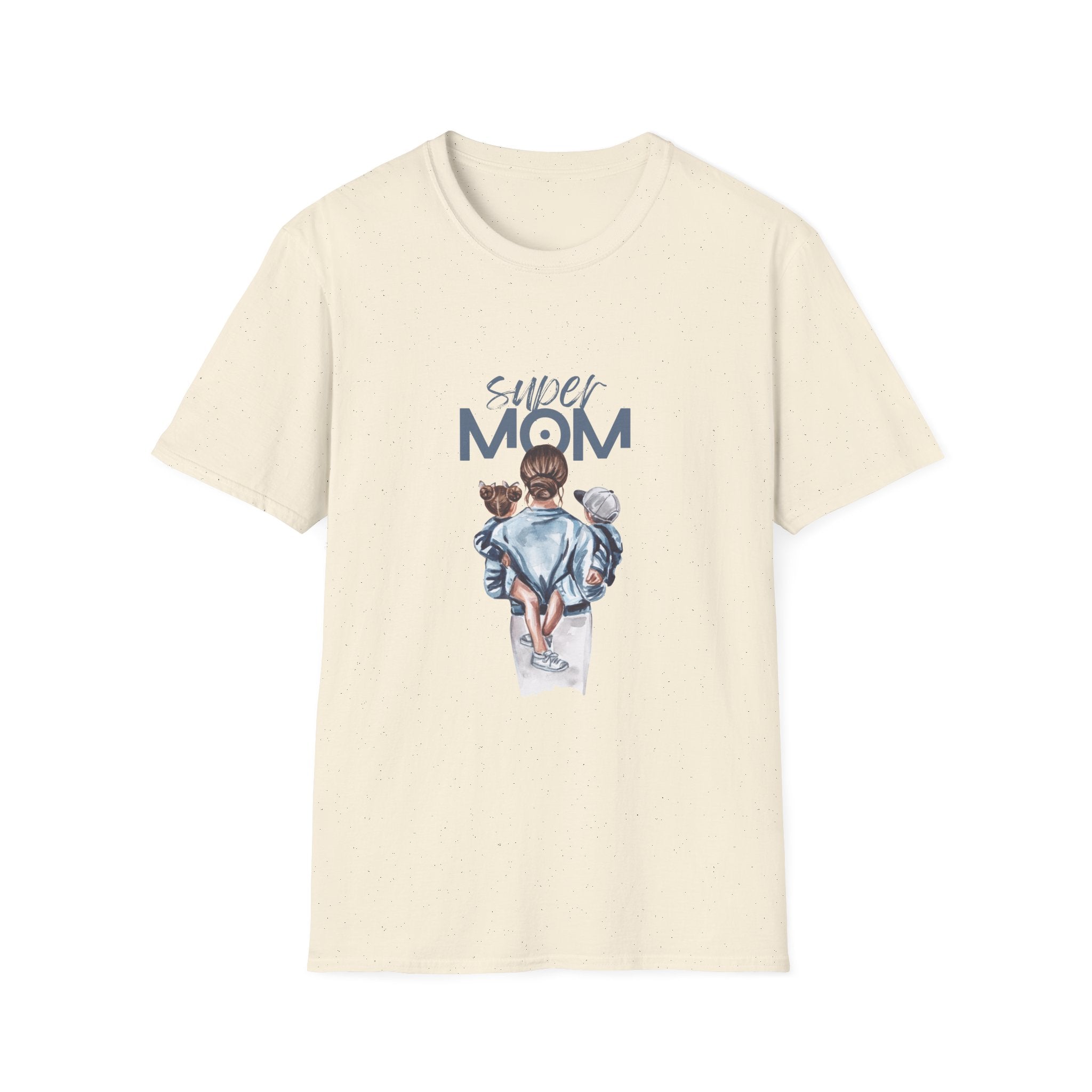 Super Mom Unisex Softstyle Parents T-Shirt – Perfect Gift for Mother's Day