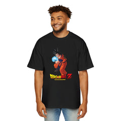 Men's Heavy Oversized Tee - Dragon Ball Z Graphic Tee for Fans