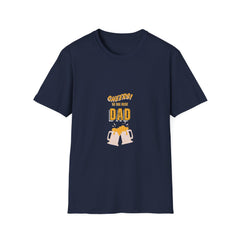 Cheers to the Best Dad Parents T-Shirt - Unisex Softstyle Tee for Father's Day