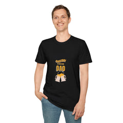 Cheers to the Best Dad Parents T-Shirt - Unisex Softstyle Tee for Father's Day