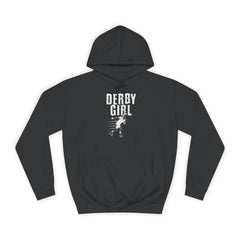 Unisex Derby Girl Hoodie | Comfortable College Pullover for Roller Derby Enthusiasts