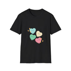 Cute Love Hearts Unisex love T-Shirt - Perfect for Valentine's Day and Everyday Wear