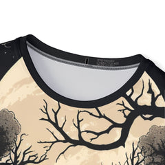 Men's Sports Jersey Premium with Creepy Forest Design – Perfect for Halloween and Gaming Events