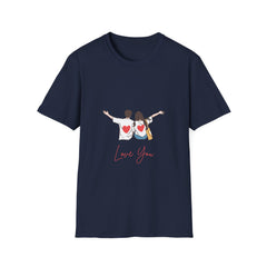Love You Couples Unisex Softstyle Relatonship T-Shirt | Cute Matching Tees for Romance and Everyday Wear