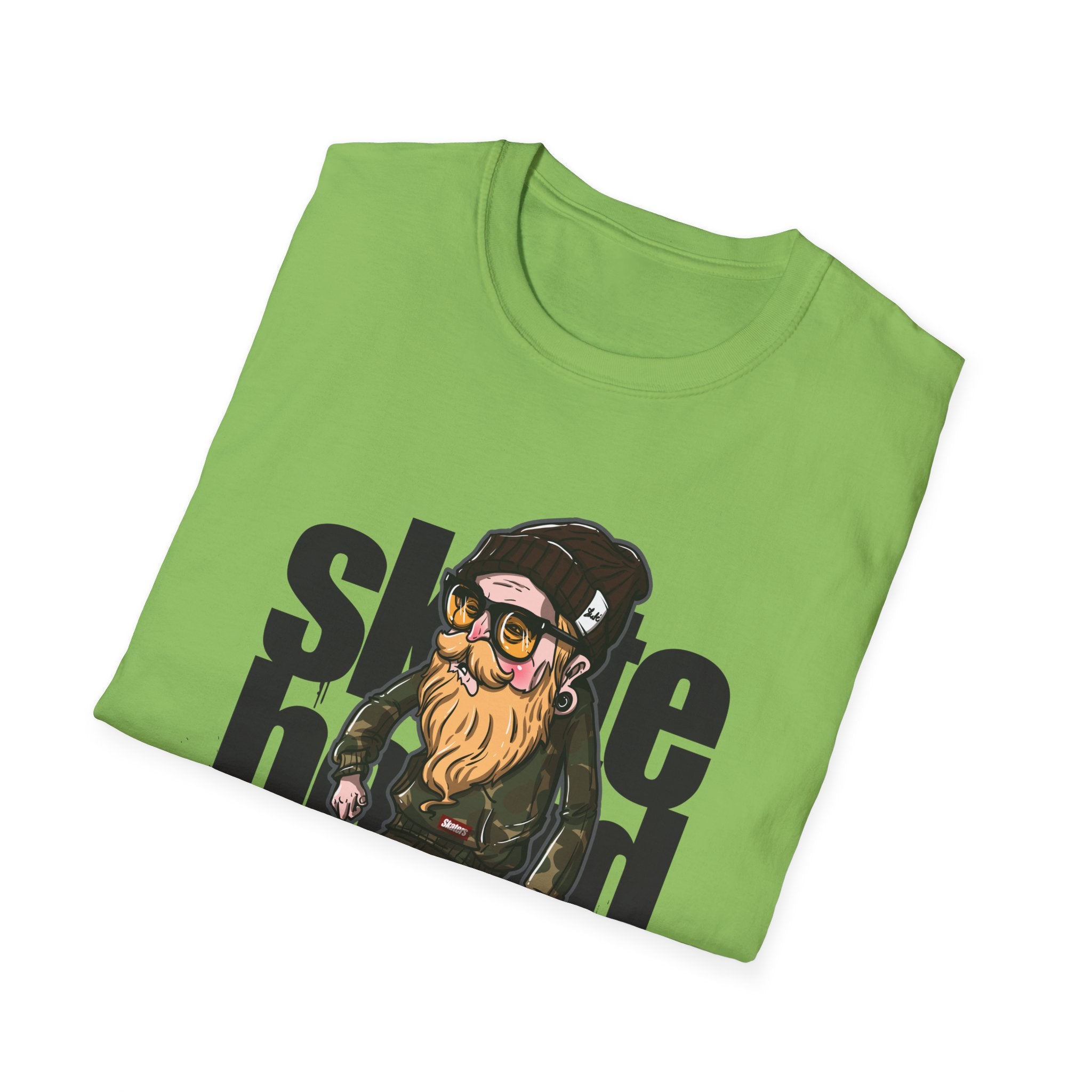 Skateboarder Graffiti Graphic Unisex Softstyle T-Shirt - Perfect for Skate Lovers