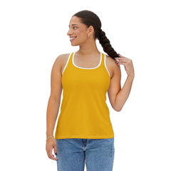 Sunny Vibes Women's Tank Top - Bright Yellow Summer Apparel