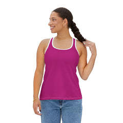 Women's Tank Top - Vibrant Pink Athletic Wear for Summer Fitness